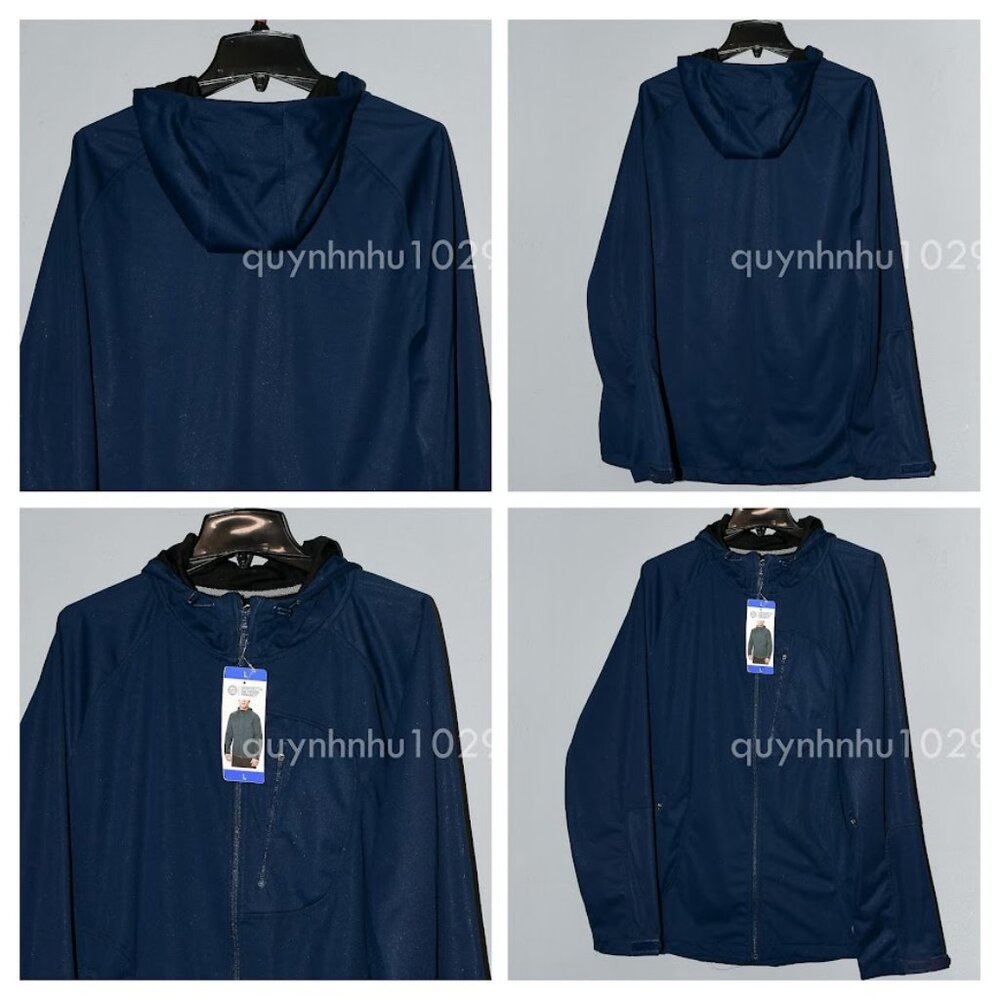 Mondetta Men's Mid-weight Wind & Water Resistant Active Jackets